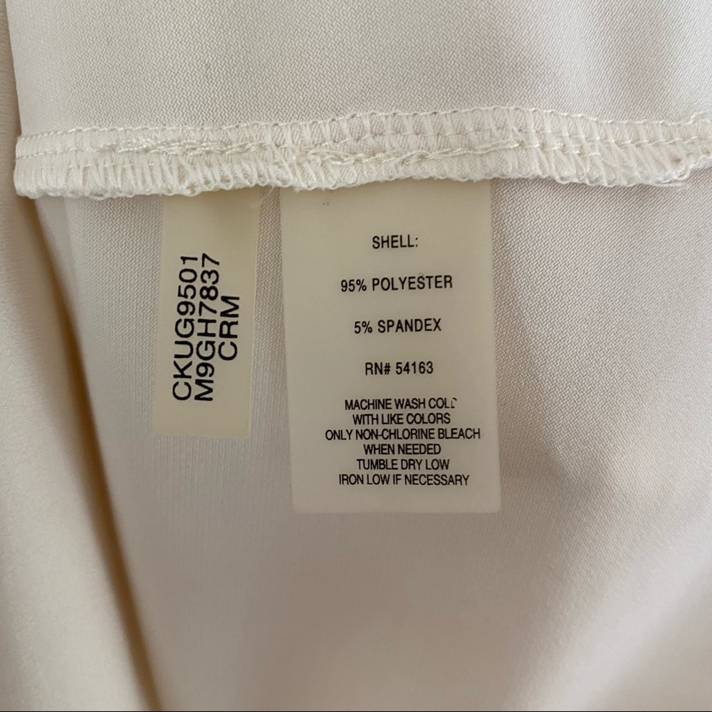 calvin klein | cream blouse - Picture 4 of 4
